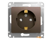 Розетка Schneider Electric Glossa (GSL000845) (шоколад)