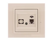 Розетка EL-BI 609-010300-247 Zena (кремовый)