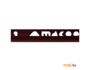 Угол для плитки наружный Mak 007 9 мм х 2,5 м темно-коричневый