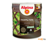Лазурь-гель для дерева Alpina шелковисто-матовая цветная чёрный 2,5 л / 2,2 кг