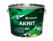 Краска для стен акриловая Eskaro Akrit 20 полуматовая 9,5 л