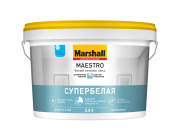 Краска водно-дисперсионная Marshall Maestro Белый Потолок Люкс матовая 2,5 л (цвет: белый)