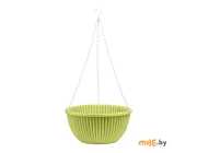 Кашпо с металлическим подвесом La Decoro Верде (фисташковый) 6 л