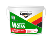 Краска Condor фасадная Fassadenfarbe белая 3,75 кг