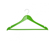 Вешалка для одежды деревянная Ricco зеленая (8 шт)