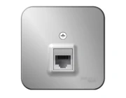 Розетка телефонная Schneider Electric Blanca BLNIA011003 RJ11 алюминий