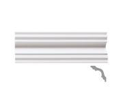 Плинтус потолочный Solid из вспененного полистирола С35/60 Белый 60х60х2000