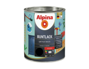 Эмаль алкидная Alpina Эмаль универсальная глянцевая цветная черный 0,75 л / 0,77 кг