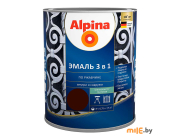 Эмаль Alpina RAL8017 матовая 0,75 л (шоколадный)