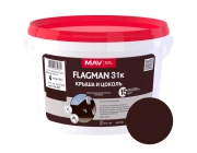 Краска водно-дисперсионная Flagman ВД-АК-1031к матовая 3 л шоколадно-коричневый