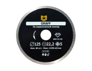 Диск алмазный Graff по керамической плитке 125x22,2x2x5 мм