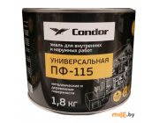 Эмаль Condor ПФ-115 черная 1,8 кг