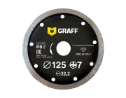 Диск алмазный Graff с увеличенным сегментом по керамической плитке 125x22,2x2x7 мм