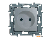 Розетка со шторками Legrand Etika 672434-00.00-00.00-00.01 (алюминий)