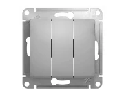 Выключатель Schneider Electric Glossa GSL000331 (3 клавиши/алюминий)