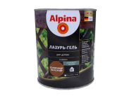 Средство защитно-декоративное Alpina Лазурь-гель для дерева шелковисто-матовая цветная палисандр 0,75 л / 0,66 кг