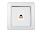 Розетка телефонная Schneider Electric Хит RT 10-4S3B белый