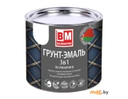 Грунт-эмаль по ржавчине Baumaster 3в1 RAL3005 красное вино 0,8 кг