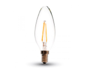 Лампа светодиодная LED C37 Filament 5W E14 3000K/2