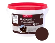 Краска водно-дисперсионная Flagman ВД-АК 1031к №385 матовая 3 л вишневый