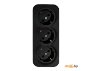Розетка со шторками Legrand Quteo 782473 (чёрный)