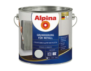 Грунтовка Alpina Grundierung fuer Metall матовая 3 л (светло-серый)
