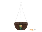 Кашпо с металлическим подвесом La Decoro Верде (тёмно-коричневый) 6 л