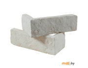 Угловой элемент гипсовый Stone Mill Кирпич Шамотный (У300) белый