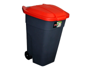 Бак Plast Team для раздельного сбора мусора с крышкой на колесах 110 л красный PT9990КР-1