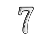 Цифра Аллюр №7 хром пластик