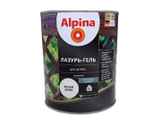 Средство защитно-декоративное Alpina Лазурь-гель для дерева шелковисто-матовая цветная белый 0,75 л / 0,70 кг