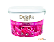 Краска Dekor ВД-АК 216 моющаяся для интерьеров (1,1 кг, белоснежный)