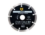 Диск алмазный Graff по бетону и камню 125x22,2x2x7 мм