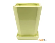 Горшок для цветов керамический CR15033-2 (зелёный)