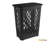 Корзина для белья с откидной крышкой Keeplex Black 37 л