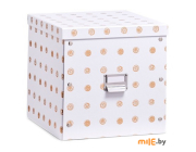 Коробка для хранения Zeller Golden Dots (17554) 33,5x33 см