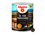 Масло для террас Alpina (Oel fuer Terrassen) Темный 750 мл / 0,75 кг