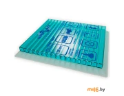 Сотовый поликарбонат Kinplast Eco-plast (бирюзовый) 2100x6000