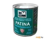 Эмаль Baumaster термостойкая СпецКор - Патина серебро (7025) до 700°С, 0,1 кг