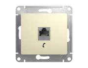 Розетка телефонная Schneider Electric Glossa GSL000281T RJ11 бежевый