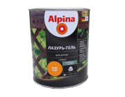 Средство защитно-декоративное Alpina Лазурь-гель для дерева шелковисто-матовая цветная кедр 0,75 л / 0,66 кг