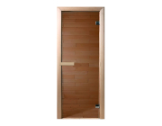 Дверь для сауны DoorWood (стекло, хвоя) 1900x700