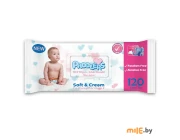 Влажные салфетки детские Paddlers Soft and Cream 120 шт.
