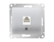 Розетка Schneider Electric Glossa GSL000381K RJ45 категория 5e (алюминий)