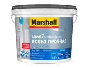Краска под колеровку MARSHALL Export-7 латексная ос.прочная 4.5л глубокомат.белая BW