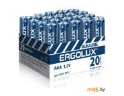 Батарейки Ergolux LR03 Alkaline BP20 (LR03 BP20, 1.5В) 14674