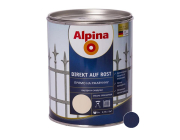 Эмаль Alpina прямо на ржавчину молотковый эффект синий 750 мл/0,713 кг