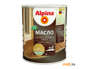 Масло для террас, лестниц и мебели Alpina (орех макадамия) 0,75 л