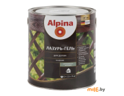 Лазурь-гель для дерева Alpina шелковисто-матовая сосна 2,5л / 2,20кг