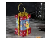 Фигура световая Luazon Lighting Подарок красный (7599704) 63х63х115 мм